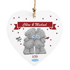 Personalised Me to You Wooden Love Heart Couple Plaque Image Preview